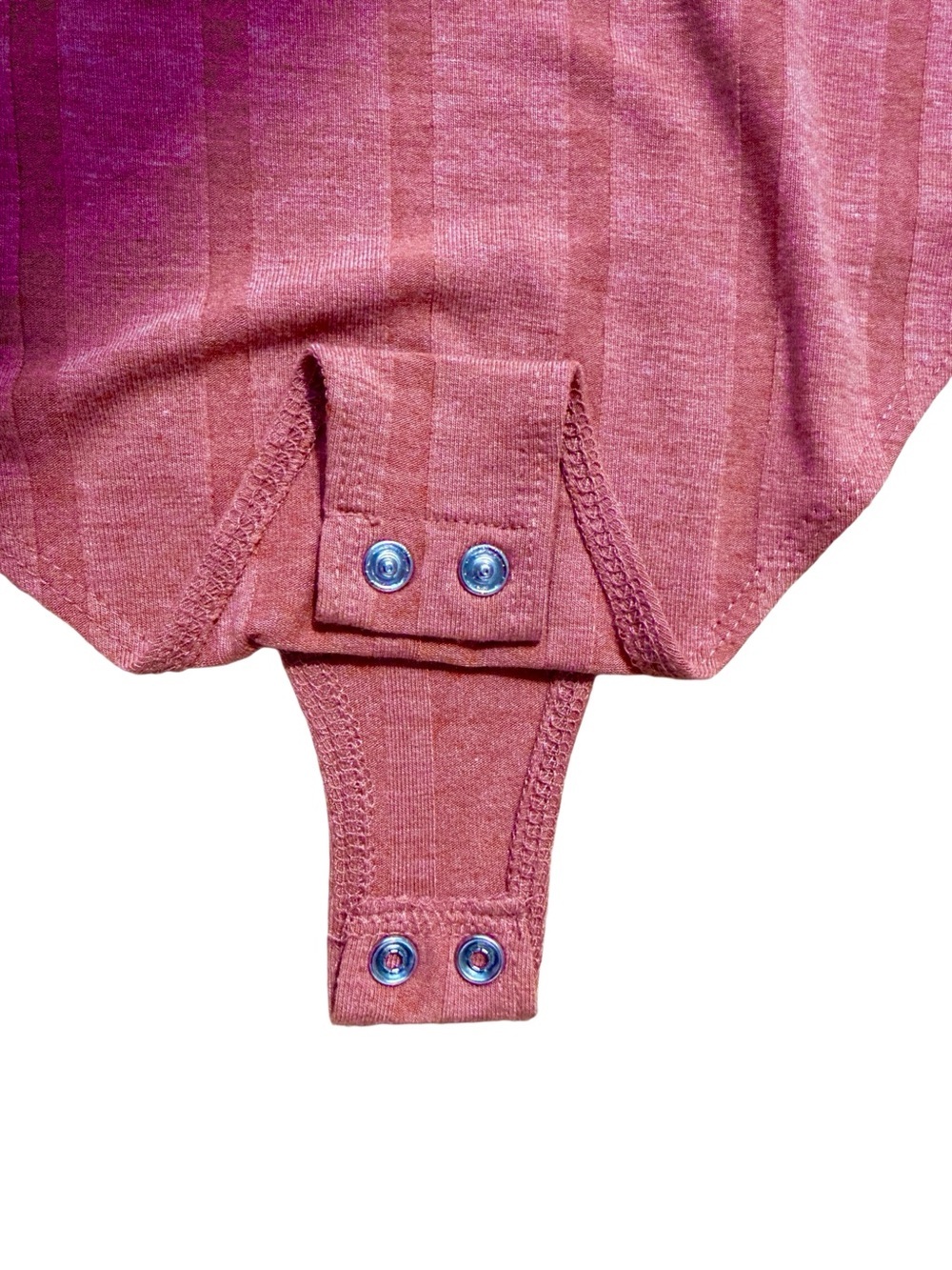 Forever 21 Coral Ribbed Square Neck Bodysuit Size M NWOT - Picture 5 of 5
